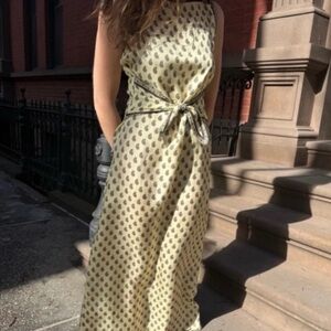 Doen | Dresses | Doen Tahlia Lace Trimmed Floral Print Silk Charmeuse Midi  Dress | Poshmark